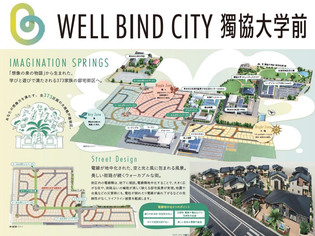 【パナソニック ホームズ】<br />
WELL BIND CITY獨協大学前<br />
QUOｶｰﾄﾞ最大8,000円ﾌﾟﾚｾﾞﾝﾄ